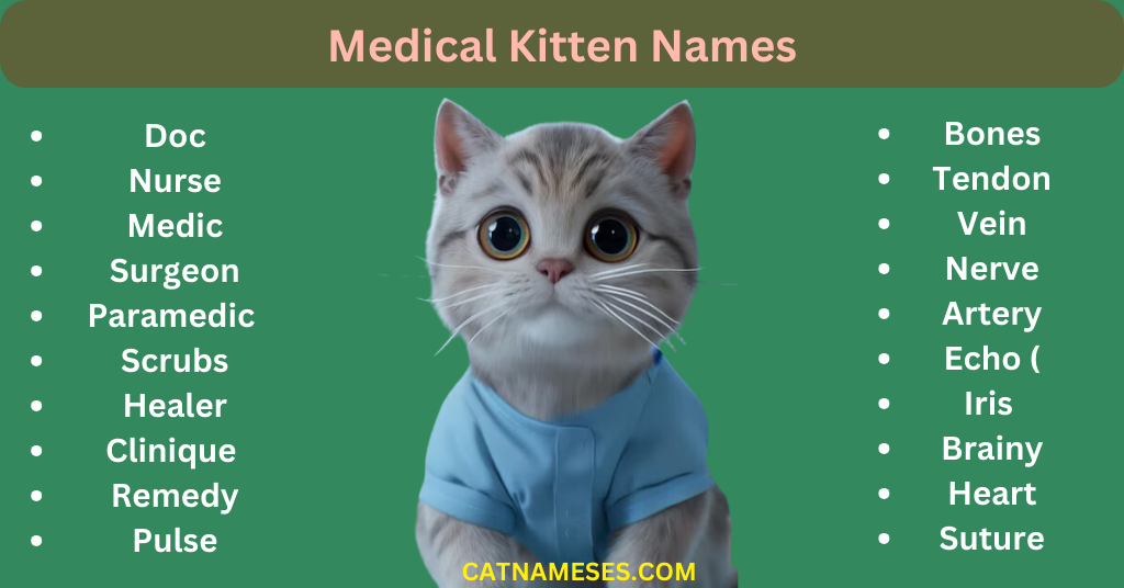 Medical Kitten Names