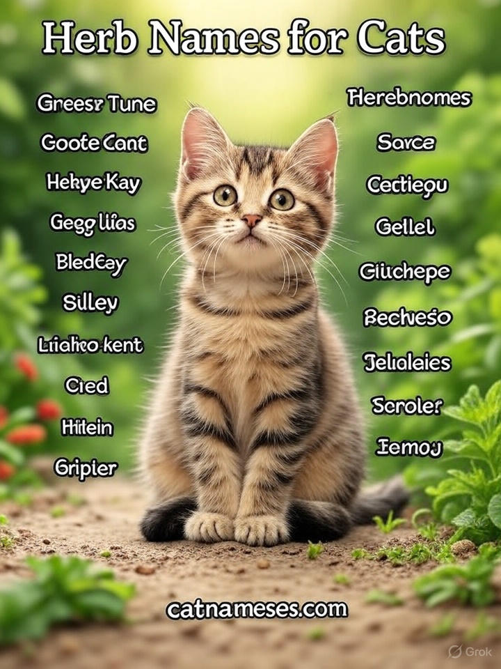 Herb Names for Cats